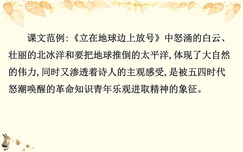 （新）部编版语文必修上册课件：核心素养探究 第一单元 1赏析诗歌的意象04