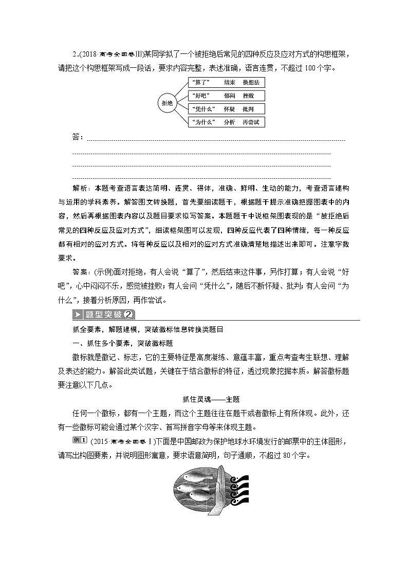 2020浙江高考语文二轮讲义：第1板块题型5　图文转换题第3页