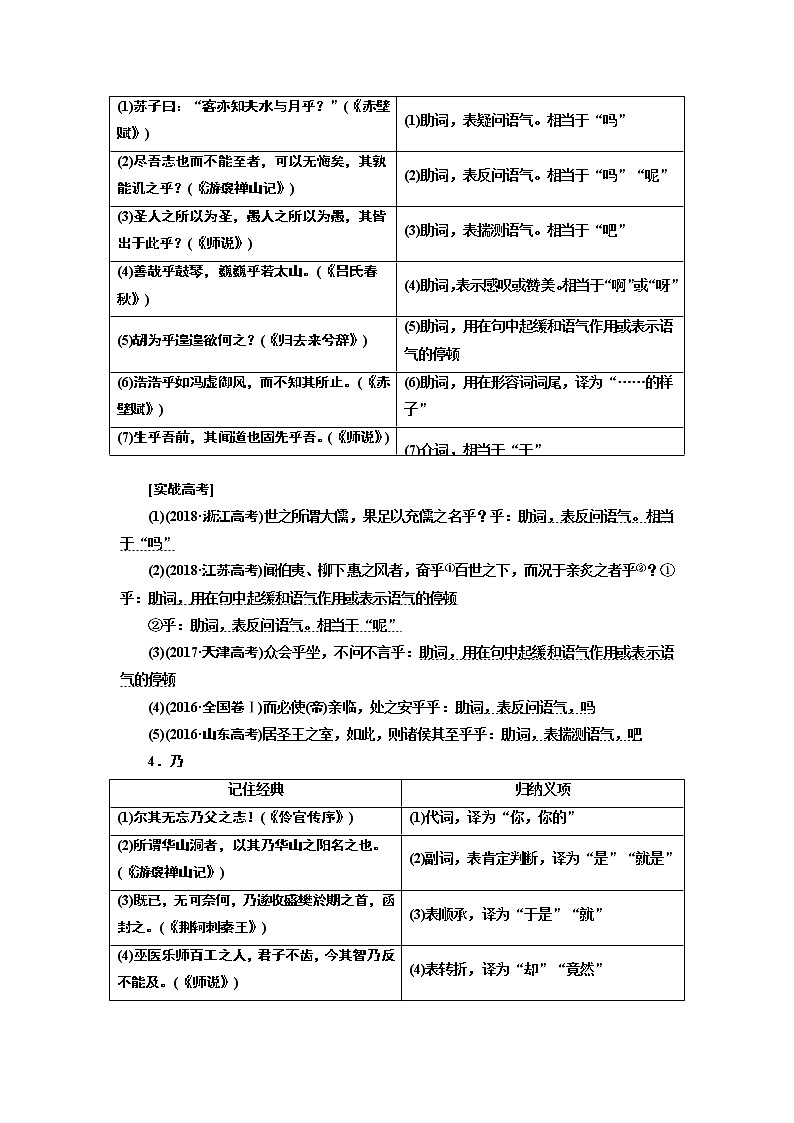 2020版高考一轮复习语文新课改省份专用学案：第四模块专题一微积累——学语文在平时清单五03