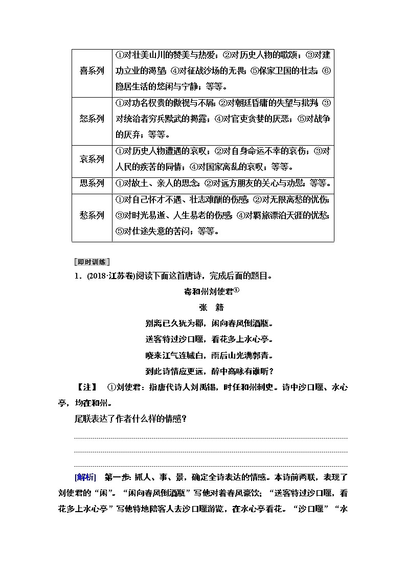 2021新高考语文一轮通用版教师用书：第2部分专题4古代诗歌鉴赏第5讲评价思想内容和观点态度第2页