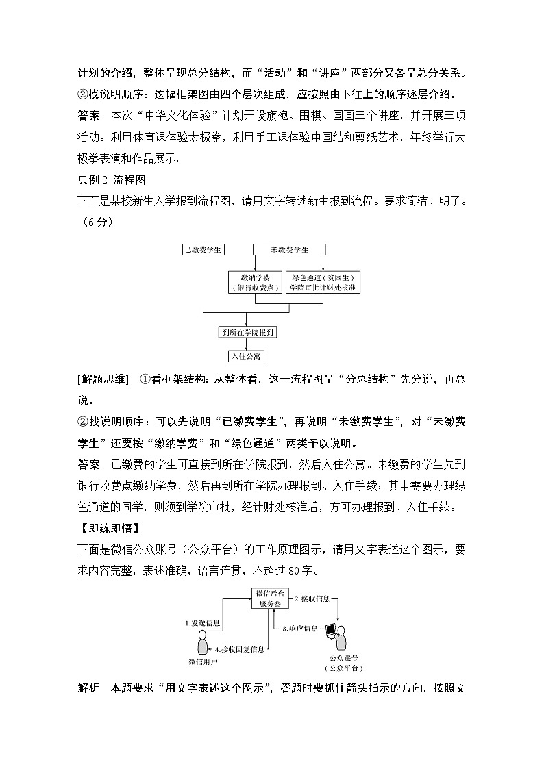 2021届新高考语文一轮总复习教学案：语言文字运用专题二考点九图文转换第2页