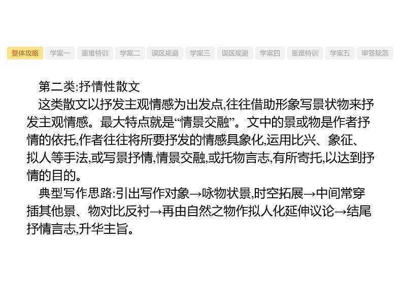 2019届高考语文新课标一轮复习课件专题：1.3 文学类文本阅读——散文(249页)(含答案)06