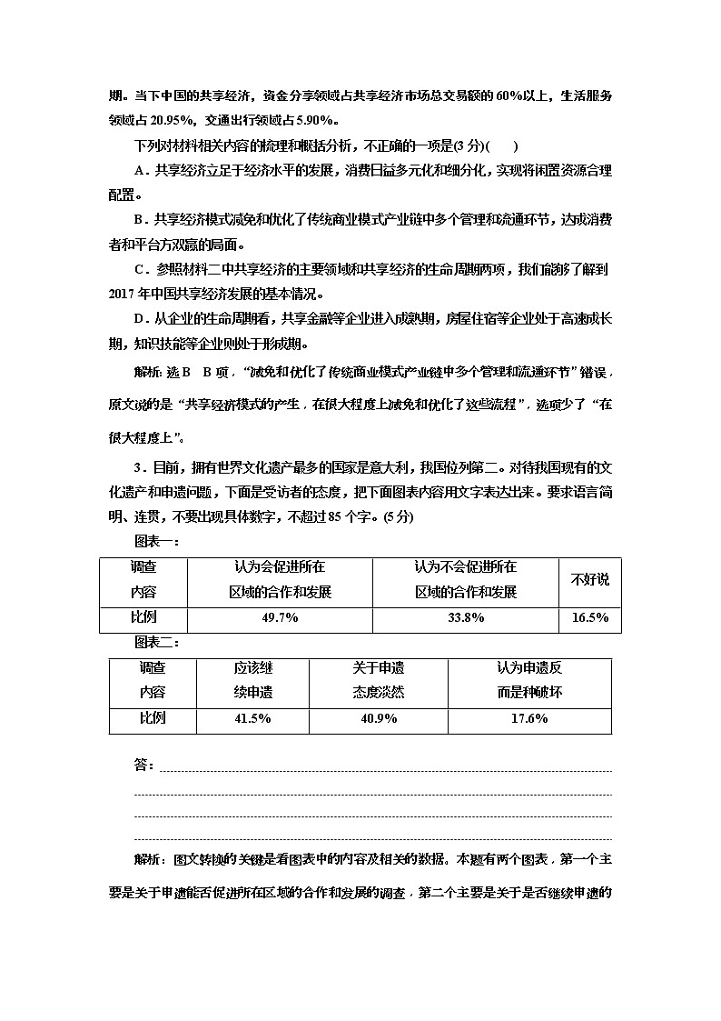 2020年高考语文一轮复习：专题4  图文(表文)转换题 (普高) （含解析）第3页