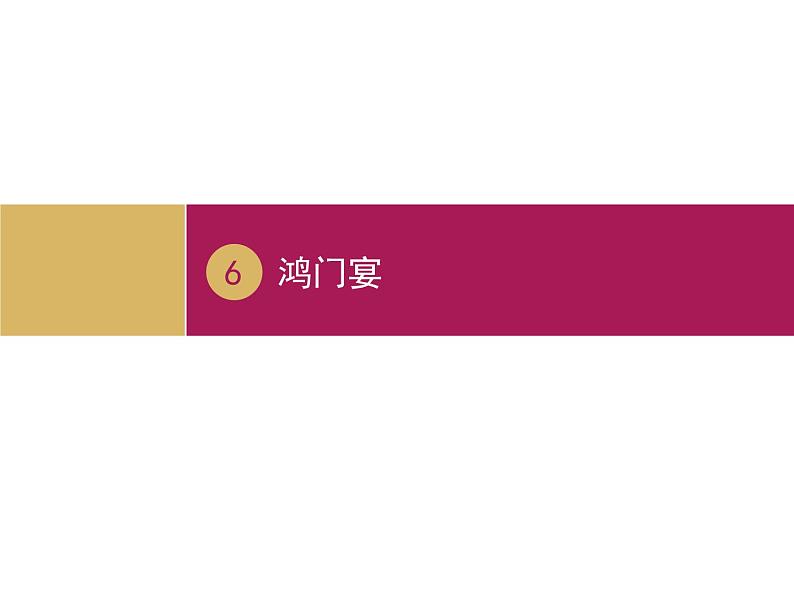 2020年人教版语文高一上学期必修一第二单元第六课《鸿门宴》课件二01