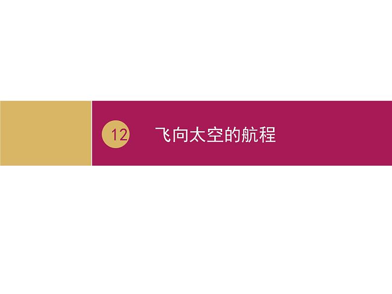 2020年人教版语文高一上学期必修一第四单元第十一课《飞向太空的航程》课件01