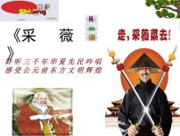 人教版 (新课标)必修二采薇图片ppt课件