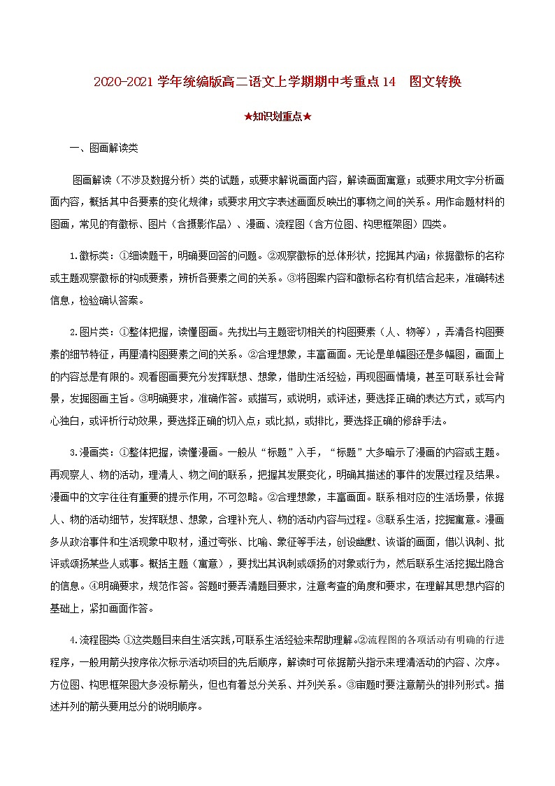 2020_2021学年高二语文上学期期中重点含解析打包15套新人教版 试卷01