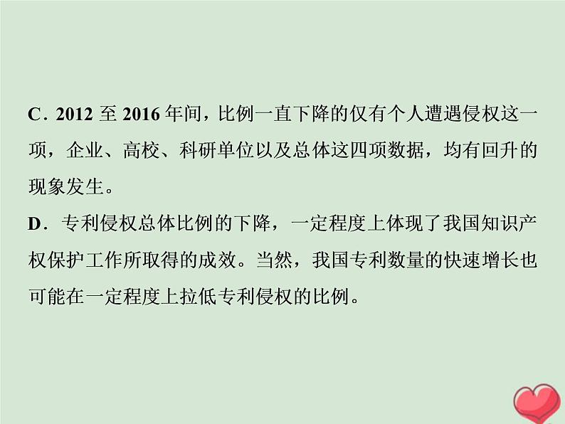 2021年高考语文高分技巧二轮复习专题四抢分点一非连续性文本阅读的综合选择__找准细比深析课件第4页