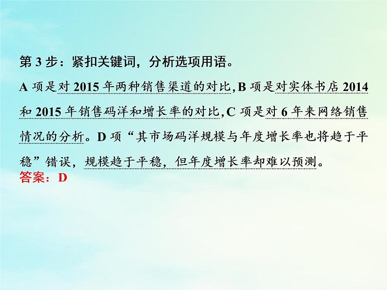 2021年高考语文高分技巧二轮复习专题四抢分点二非连续性文本阅读的读图能力__信息的筛选与图示表述课件第7页