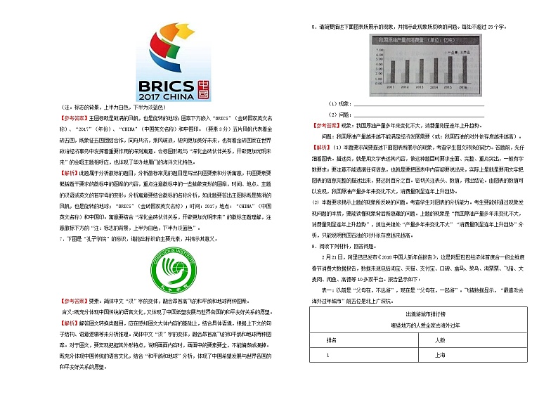 2021年高三语文一轮复习第六单元图文转换A卷含解析03