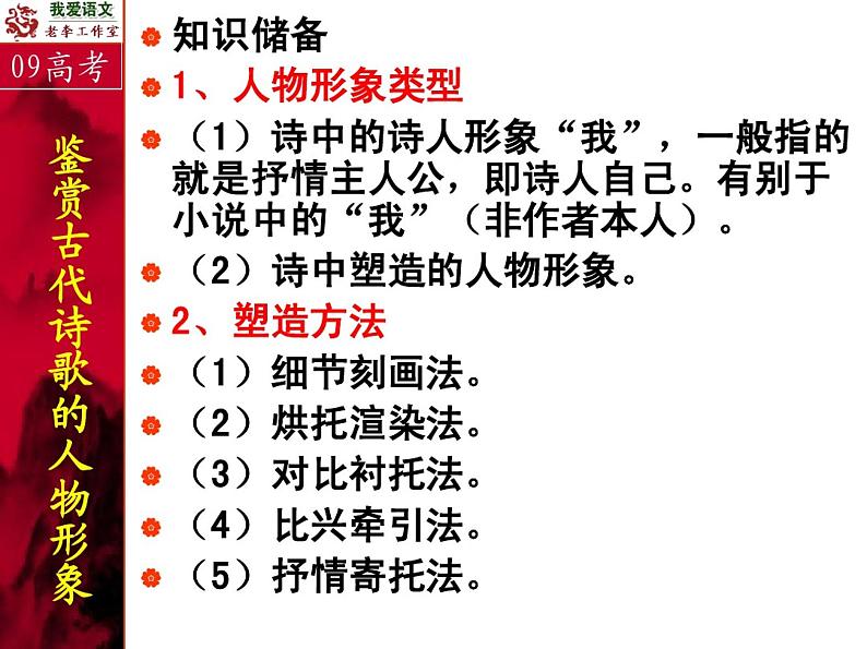 诗歌鉴赏人物形象第1页