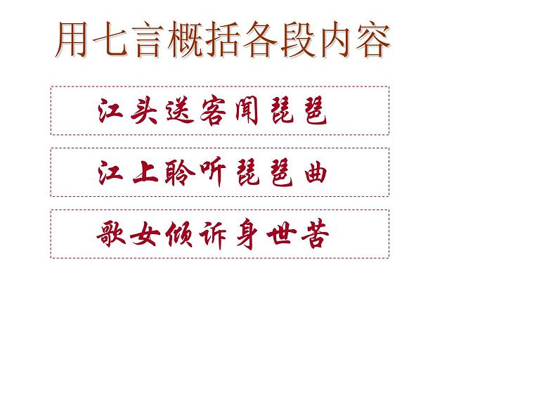 语文 人教新课标版必修3 2-6《琵琶行教案》 课件(共61 张PPT)08