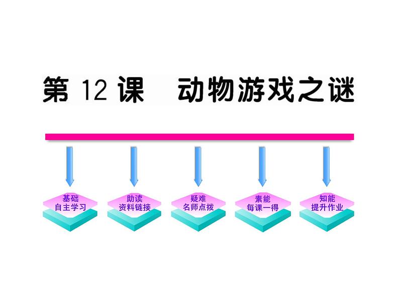 3第12课《动物游戏之谜》（人教版） 课件01