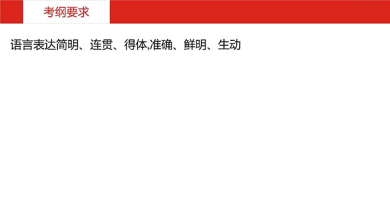 2019版高考语文一轮复习名师课件：第三部分 专题十一　语言表达简明、连贯、得体,准确、鲜明、生动 (共57张PPT)05