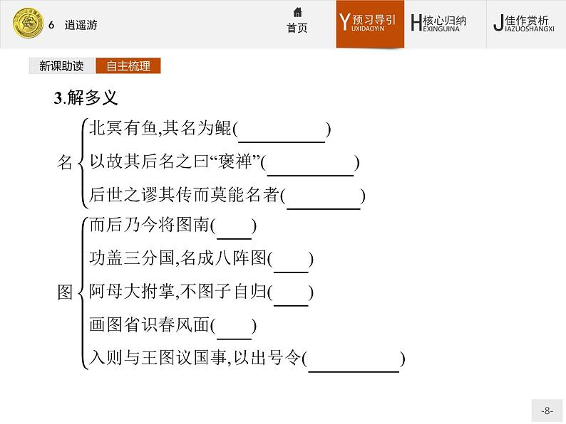 2018版高中语文人教版必修5课件：6 逍遥游08