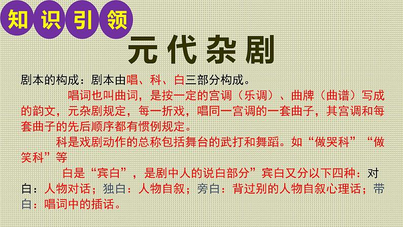 【精品教学】1 《窦娥冤》-2020-2021学年高一语文人教版必修4同步教学 课件教案08