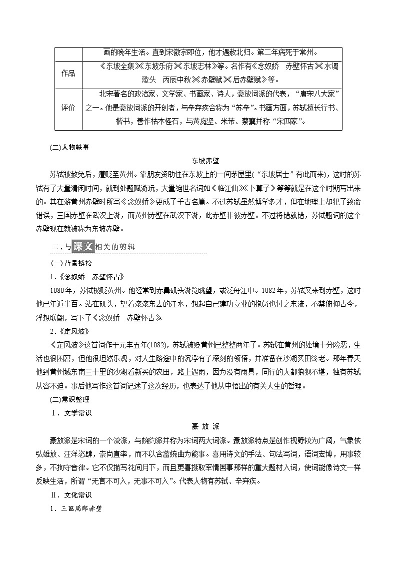 3.9.1 念奴娇•赤壁怀古导学案02