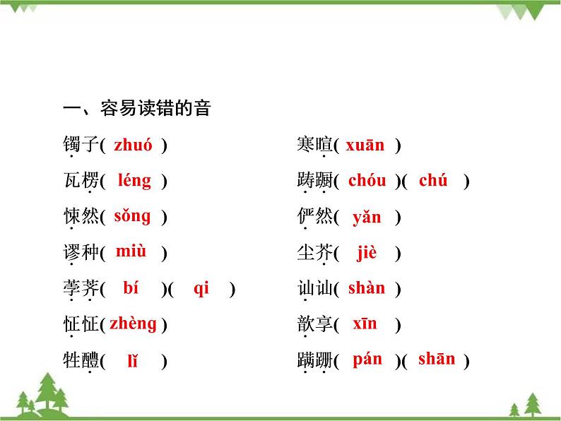 2020-2021学年人教版高中语文必修3 第1单元 第2课 祝福 学练测PPT课件+课后作业05