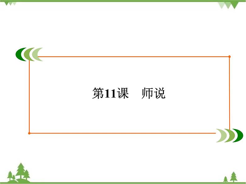 2020-2021学年人教版高中语文必修3 第3单元 第11课 师说 学练测PPT课件+课后作业02