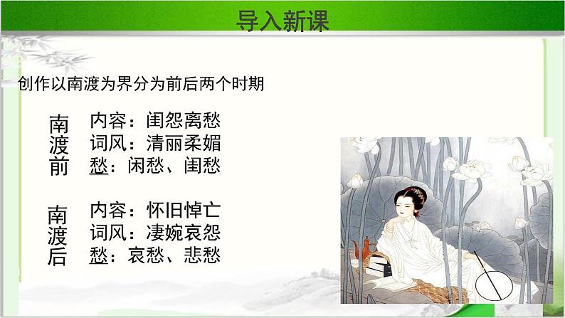 《李清照词两首》公开课教学PPT课件【语文人教必修4】06