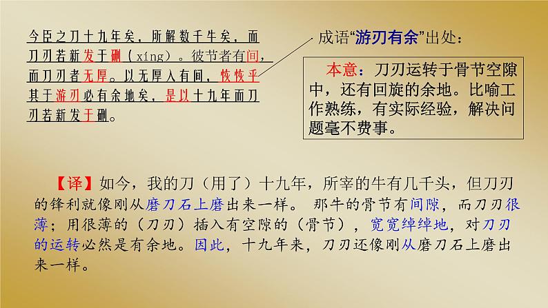 高中语文统编版2019下册第一单元1.3《庖丁解牛》 课件07