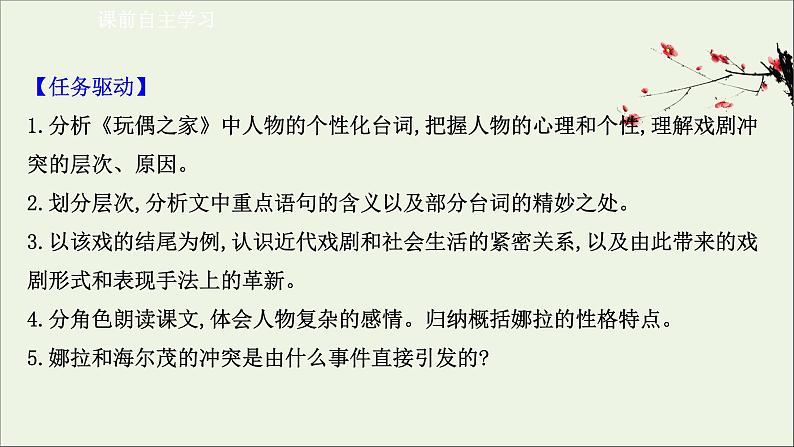 2020_2021学年新教材高中语文第四单元12玩偶之家节选课件部编版选择性必修中册20210303119703