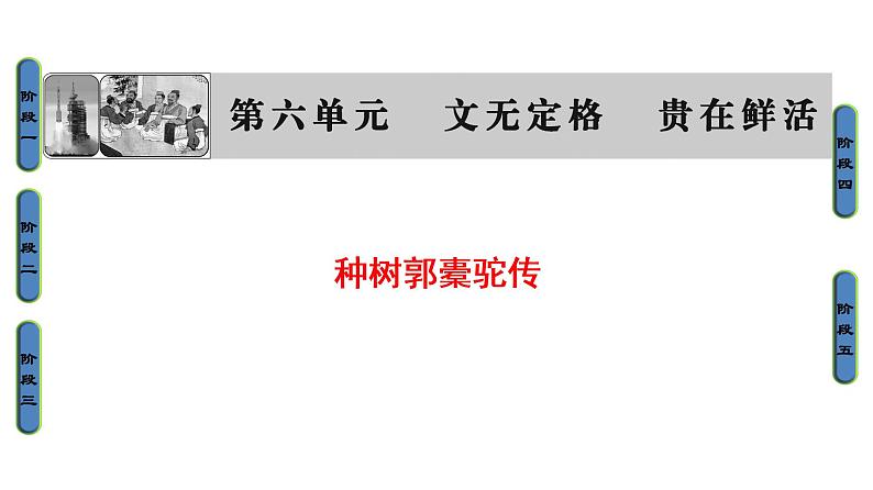 高中语文人教版《中国古代诗歌散文欣赏 》课件：散文之部 第6单元种树郭橐驼传01