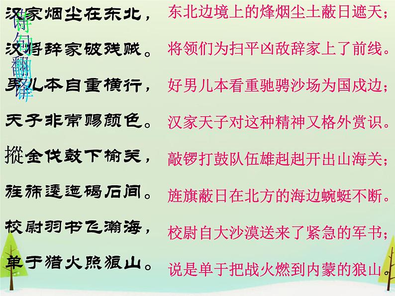 高中语文 第三单元 燕歌行课件 新人教版选修《中国古代诗歌散文欣赏》05