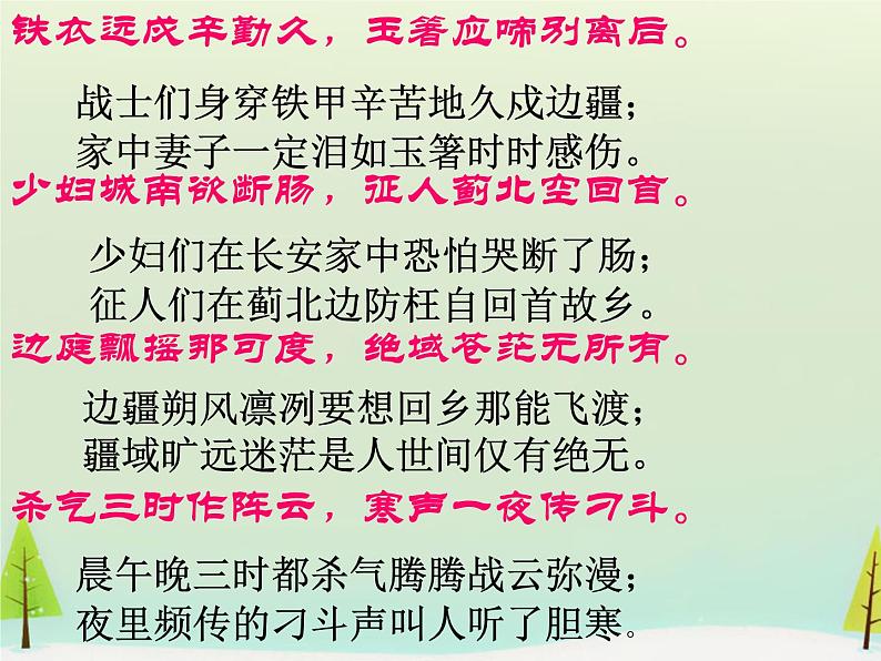 高中语文 第三单元 燕歌行课件 新人教版选修《中国古代诗歌散文欣赏》07