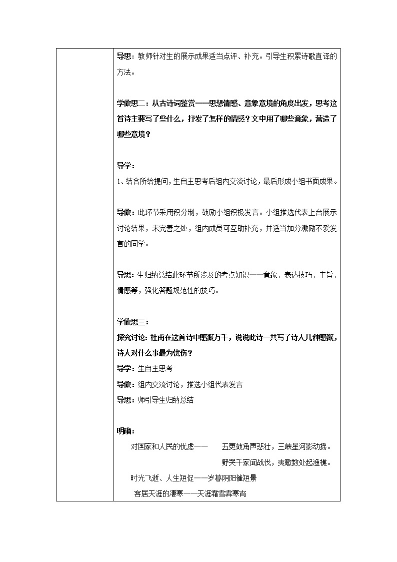 人教版高二语文选修《中国古代诗歌散文欣赏》教案：3.2阁夜02