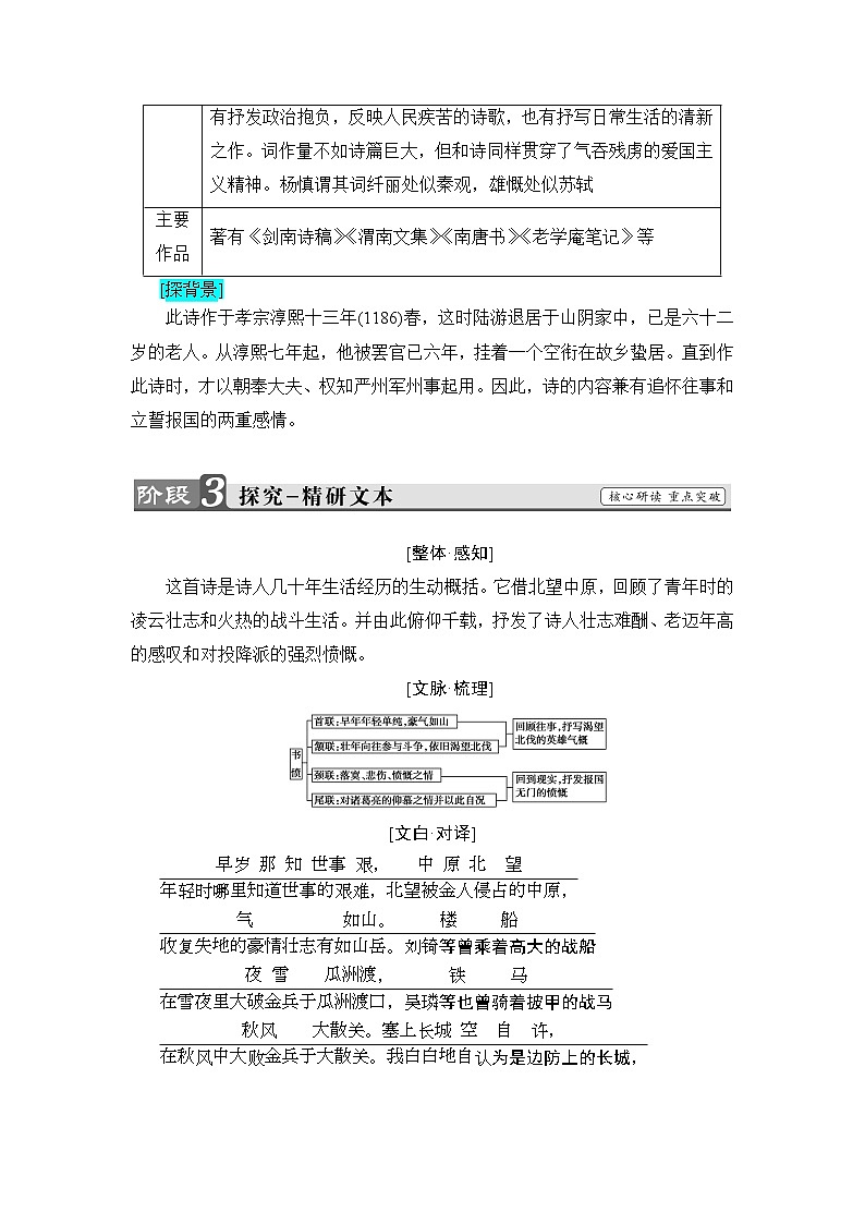 高中语文人教版《中国古代诗歌散文欣赏 》教师用书：诗歌之部 第1单元书愤 Word版含解析第3页