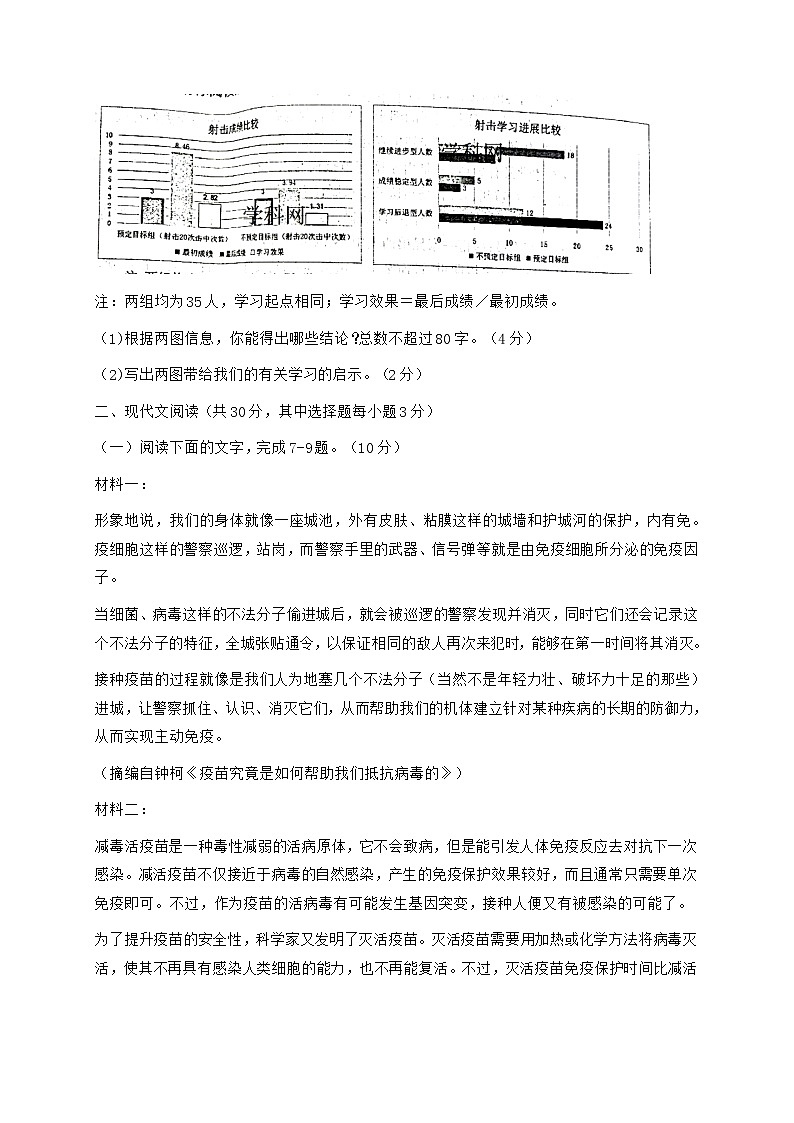浙江省杭州市2021届高三下学期4月二模考试语文试题 Word版含答案第3页