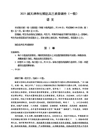 天津市红桥区2021届高三下学期3月质量调查（一模）语文试题 Word版含答案