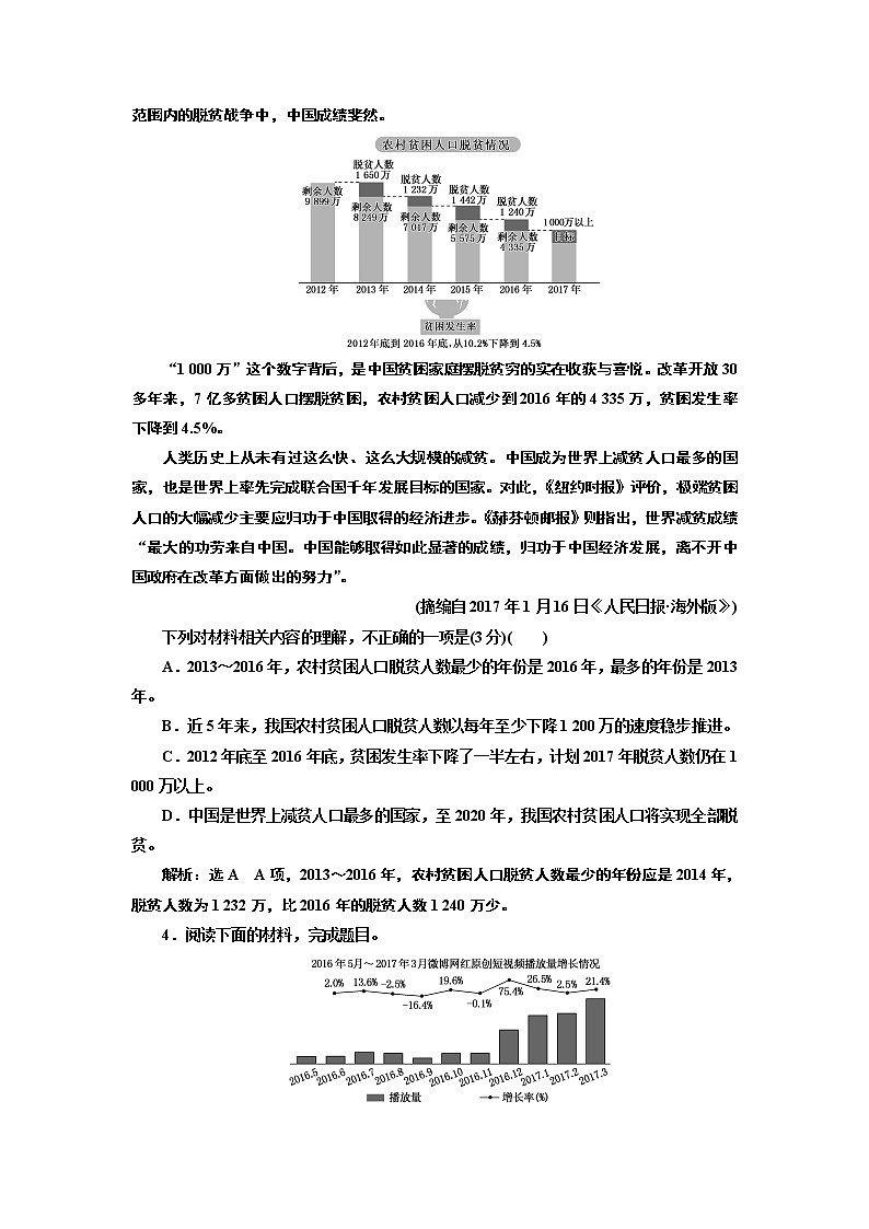 专题四  图文(表文)转换题  (重点高中适用)  课时作业(一——二)第3页