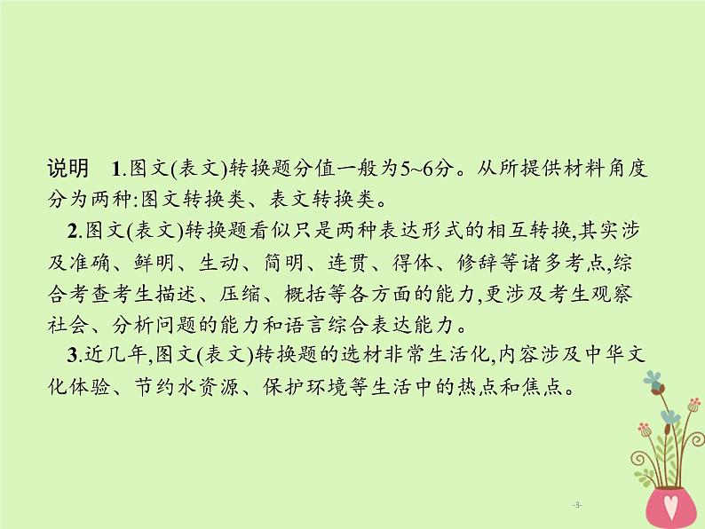 2019年高考语文一轮复习专题十四图文转换含高考真题课件1403