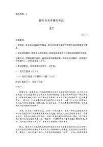 山东省潍坊市2021届高三一模语文试题(含答案)