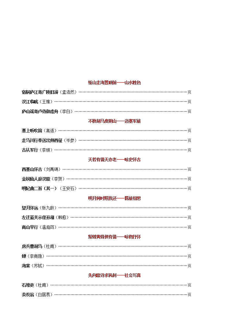 21微校本   高考语文资料整理 古诗词鉴赏分类赏析（30页）02