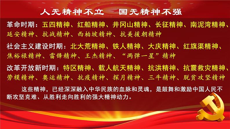 微素材  弘扬中国精神，凝聚中国力量（最新最全的“中国精神”） 课件07