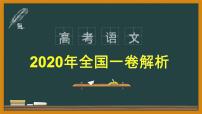 2020高考语文全国一卷详析3（语言文字运用）