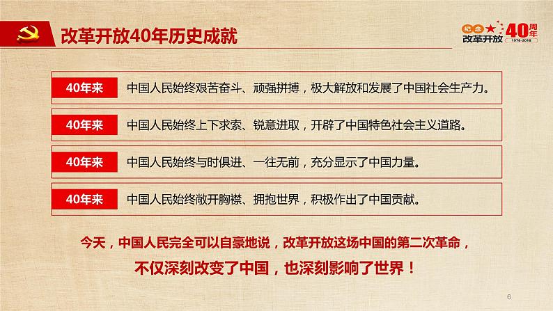 时鲜素材6（改革开放40周年历程）（44张）第6页