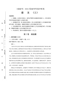 （新高考）2021届高考考前冲刺卷 语文（三）