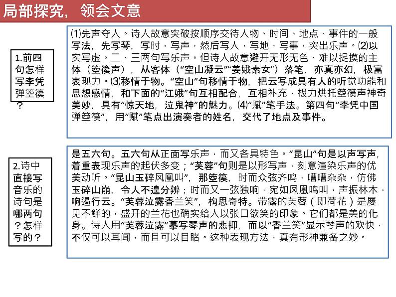 古诗词诵读 李贺《李凭箜篌引》 课件-山东省泰安第二中学2020-2021学年高中语文（统编版）选择性必修中册07