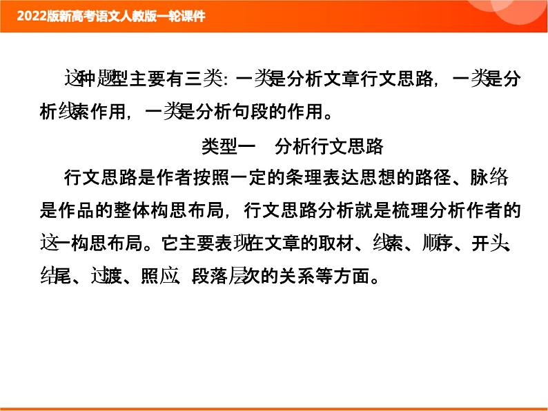 2022版新高考语文人教版一轮课件：2.2.3.2 分析结构思路 复习PPT02