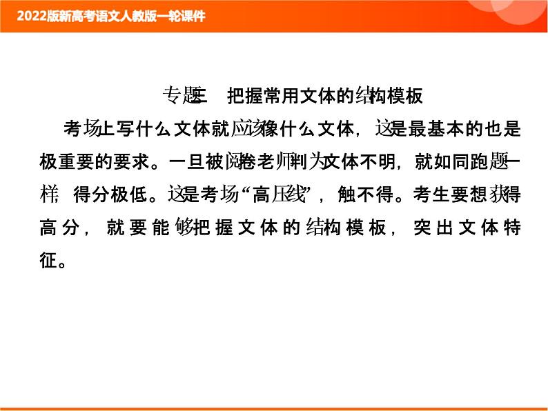 2022版新高考语文人教版一轮课件：4.3 把握常用文体的结构模板 复习PPT01