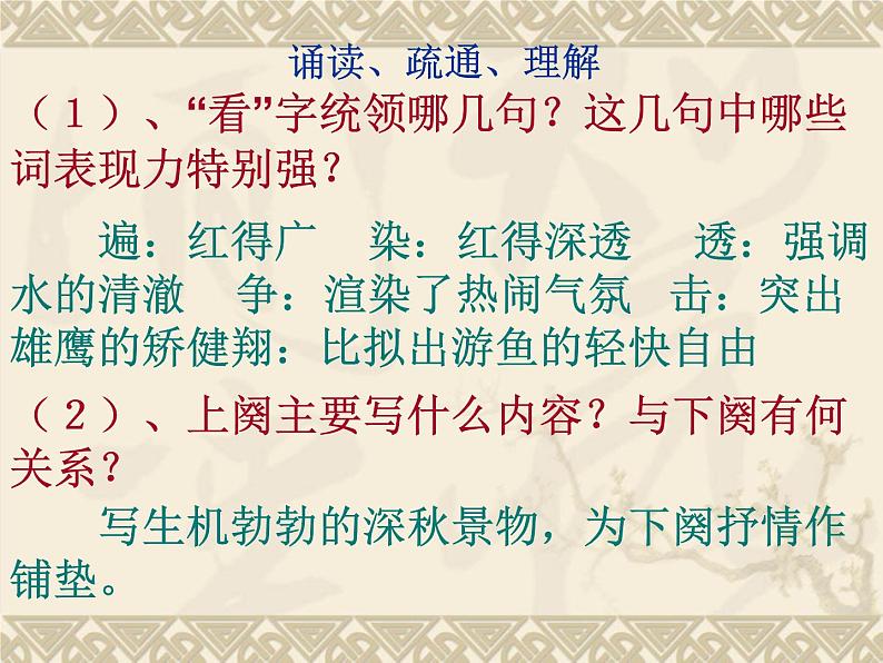 高中语文人教版 (新课标) 必修一 第一单元  1毛泽东词二首沁园春长沙1 课件05