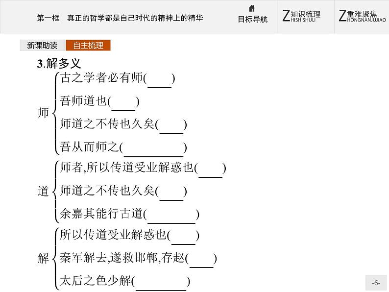 人教版高中语文必修一10.2《师说》PPT教学课件06