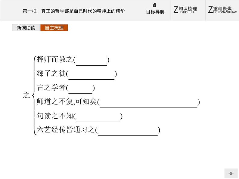 人教版高中语文必修一10.2《师说》PPT教学课件08