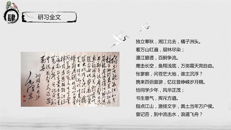 人教版高中语文必修一《沁园春长沙》课件ppt (5)06