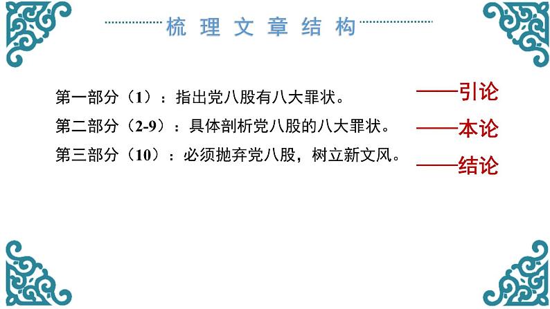 人教版高中语文必修一第六单元11《反对党八股(节选)》PPT教学课件 (4)06