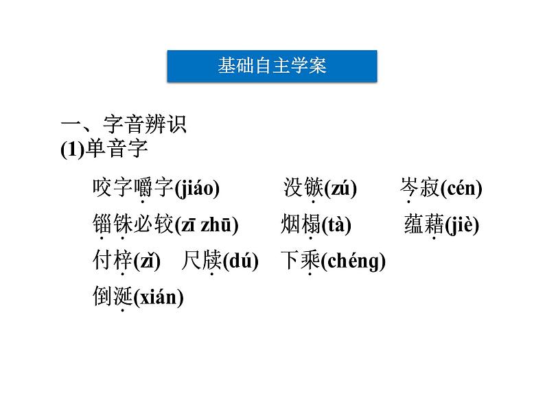 人教版高中语文  第3单元第8课咬文嚼字 课件08